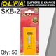 OLFA Blades Skb-2 50 Pack For Sk-4 Sk-9 Utc1 Cutters